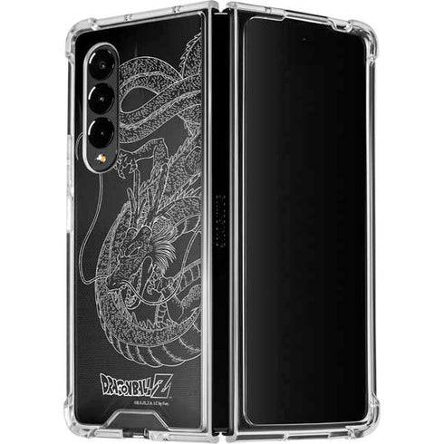 Dragon Ball Z Negative Shenron Galaxy Z Fold4 5G Clear Case